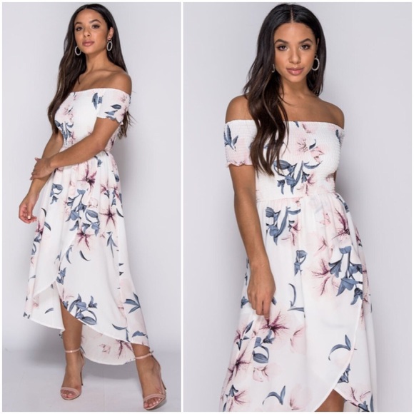 A Mermaid’s Epiphany Dresses & Skirts - 🆕Willow Floral Off Shoulder Bardot Dress